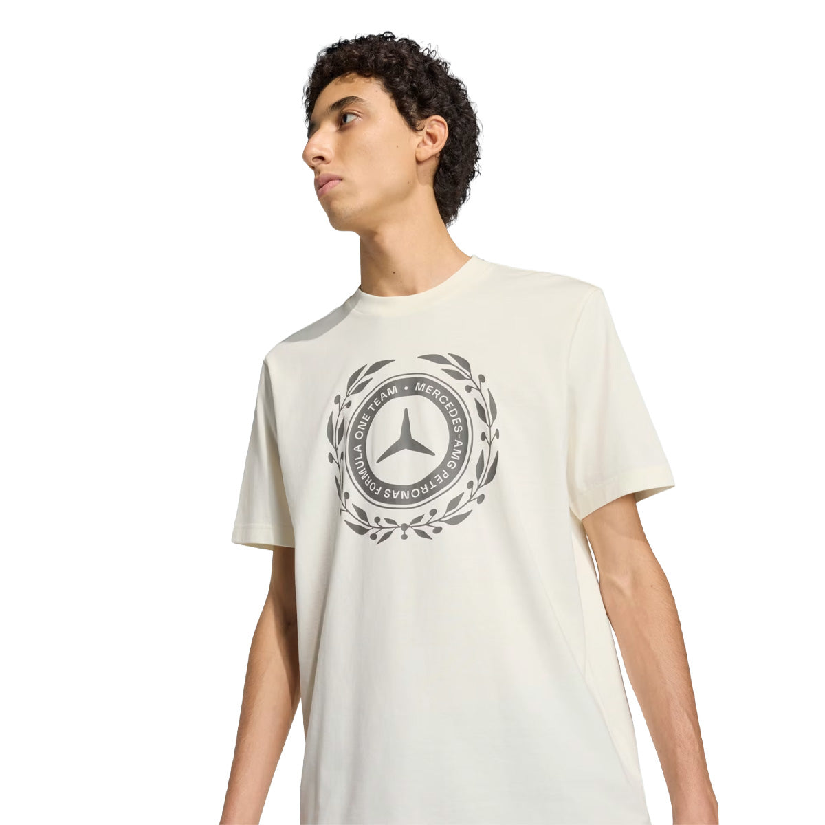 + MERCEDES - AMG PETRONAS FORMULA 1 TEAM SILVER ARROWS TEE 'Off White / Granite'