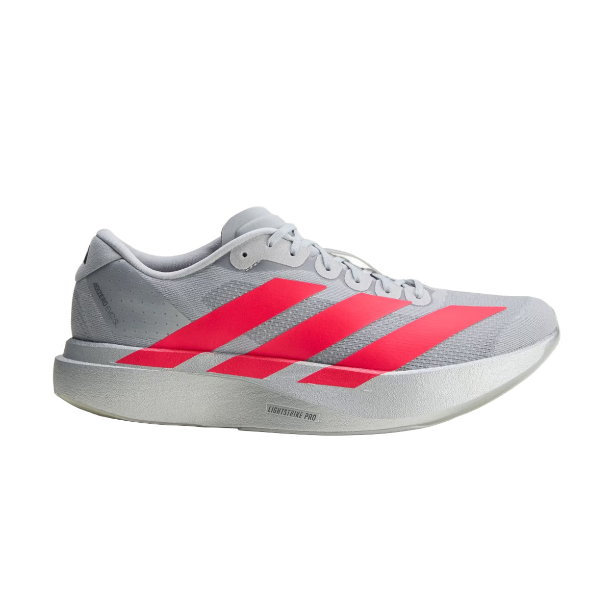 Adizero EVO SL Silver Metallic Lucid Red Iron Metallic