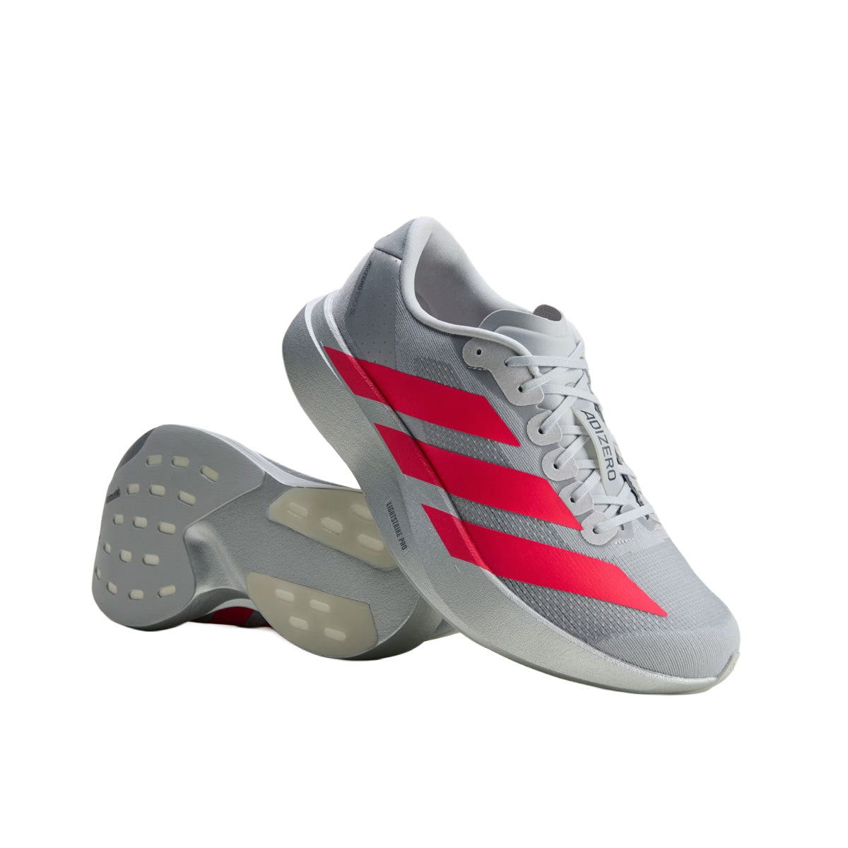 Adizero EVO SL 'Silver Metallic / Lucid Red / Iron Metallic'