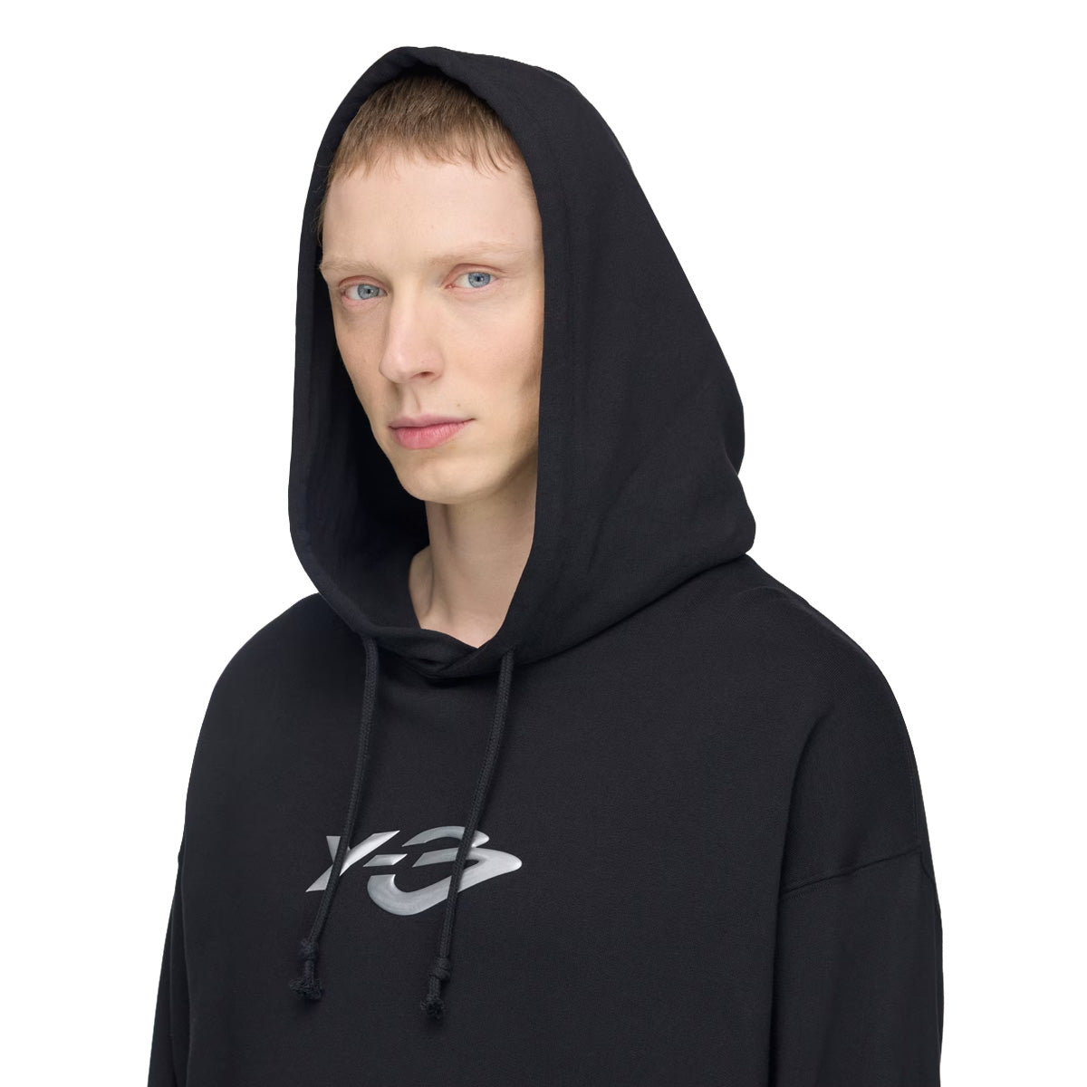 Y-3 FRENCH TERRY LIQUID LOGO HOODIE 'Black'