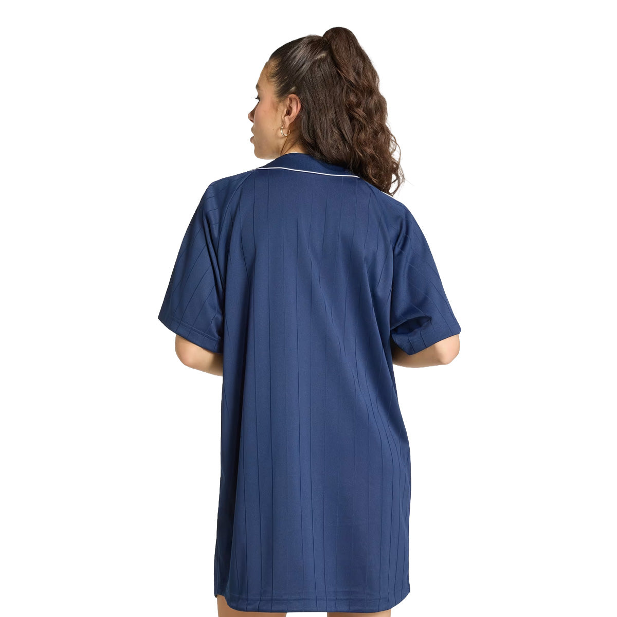 Wmns PINSTRIPE DRESS 'Night Indigo/White/Grey Two'
