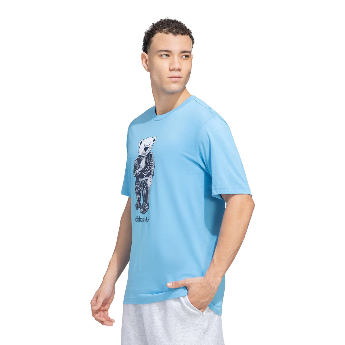 Bear Trefoil Tee 'Semi Blue'