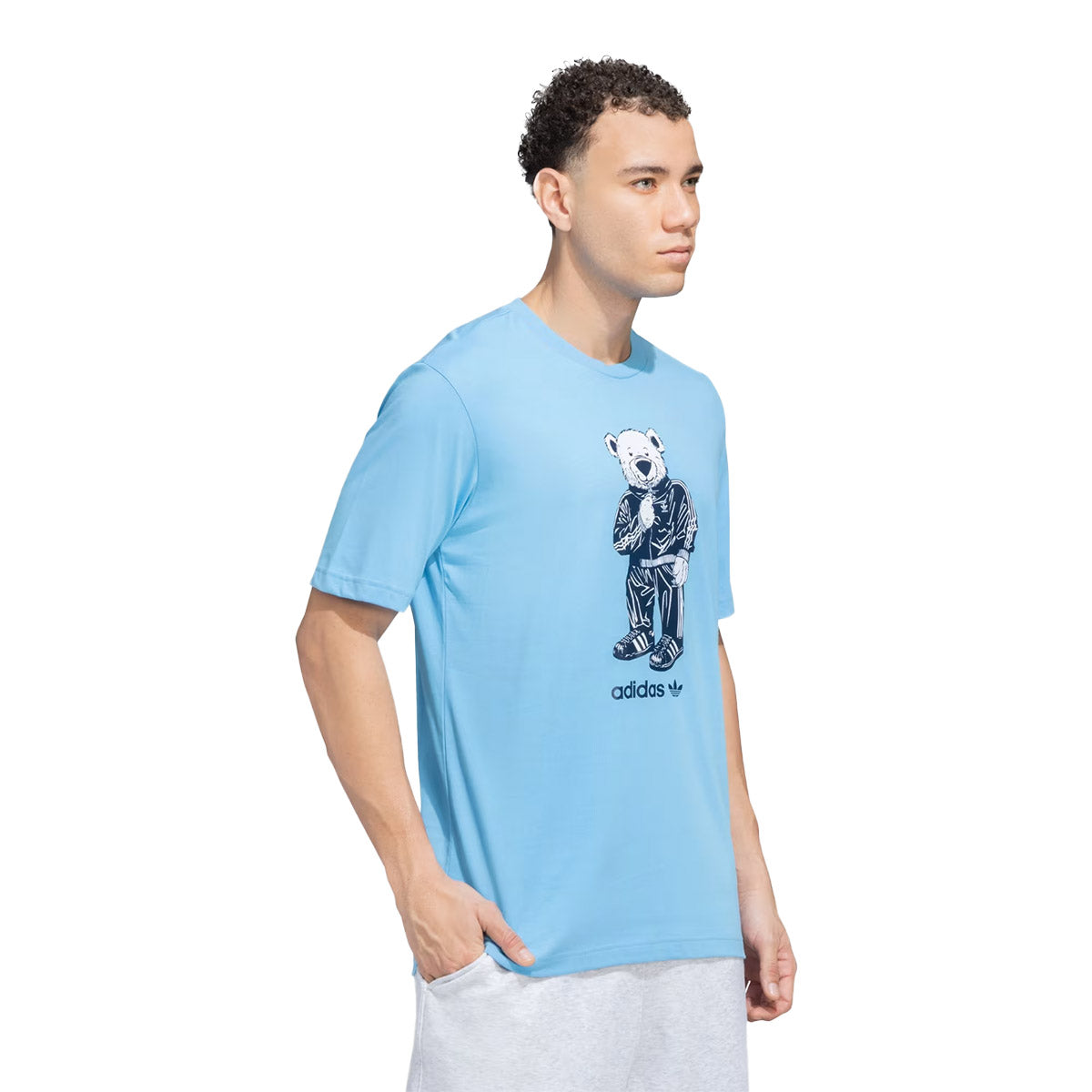 Bear Trefoil Tee 'Semi Blue'