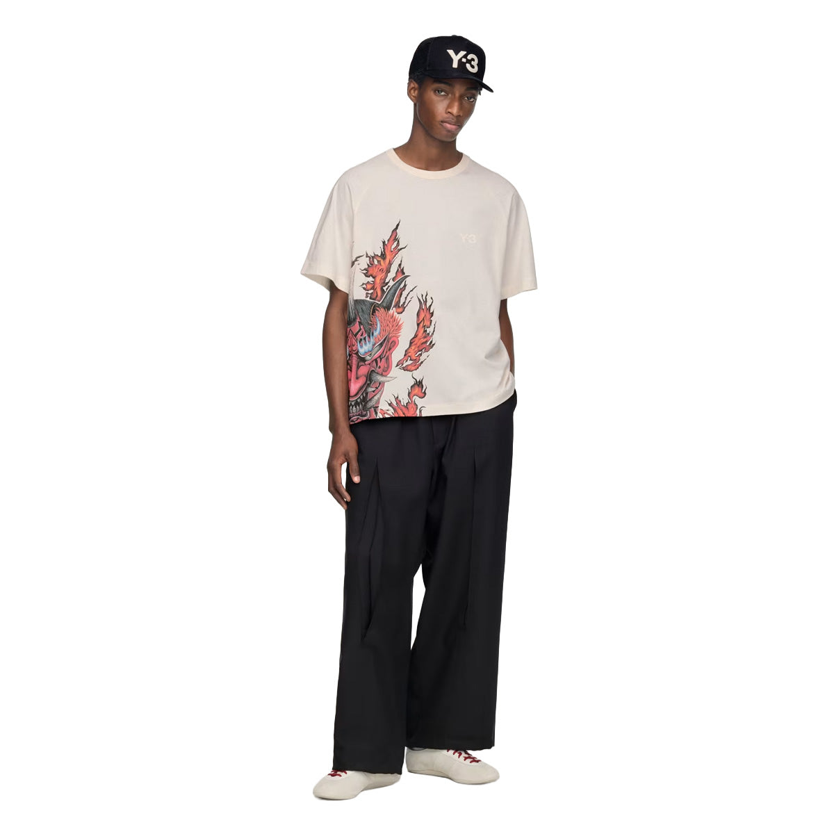 Y-3 GRAPHIC SHORT SLEEVE TEE 'White'