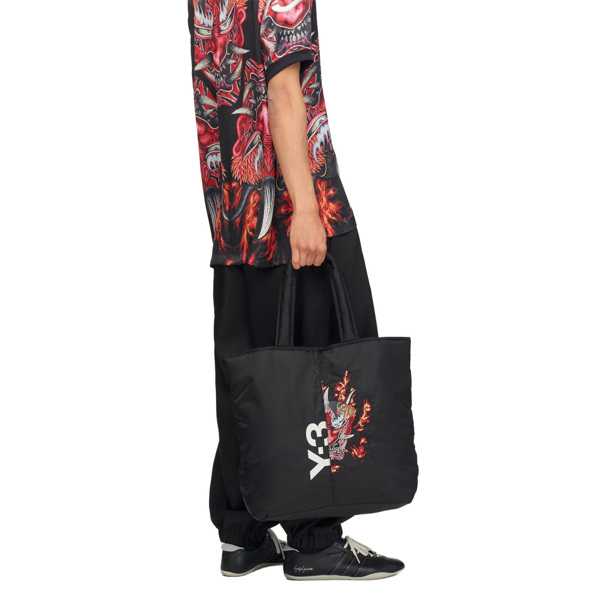 Y-3 GRAPHIC TOTE BAG 'Black'