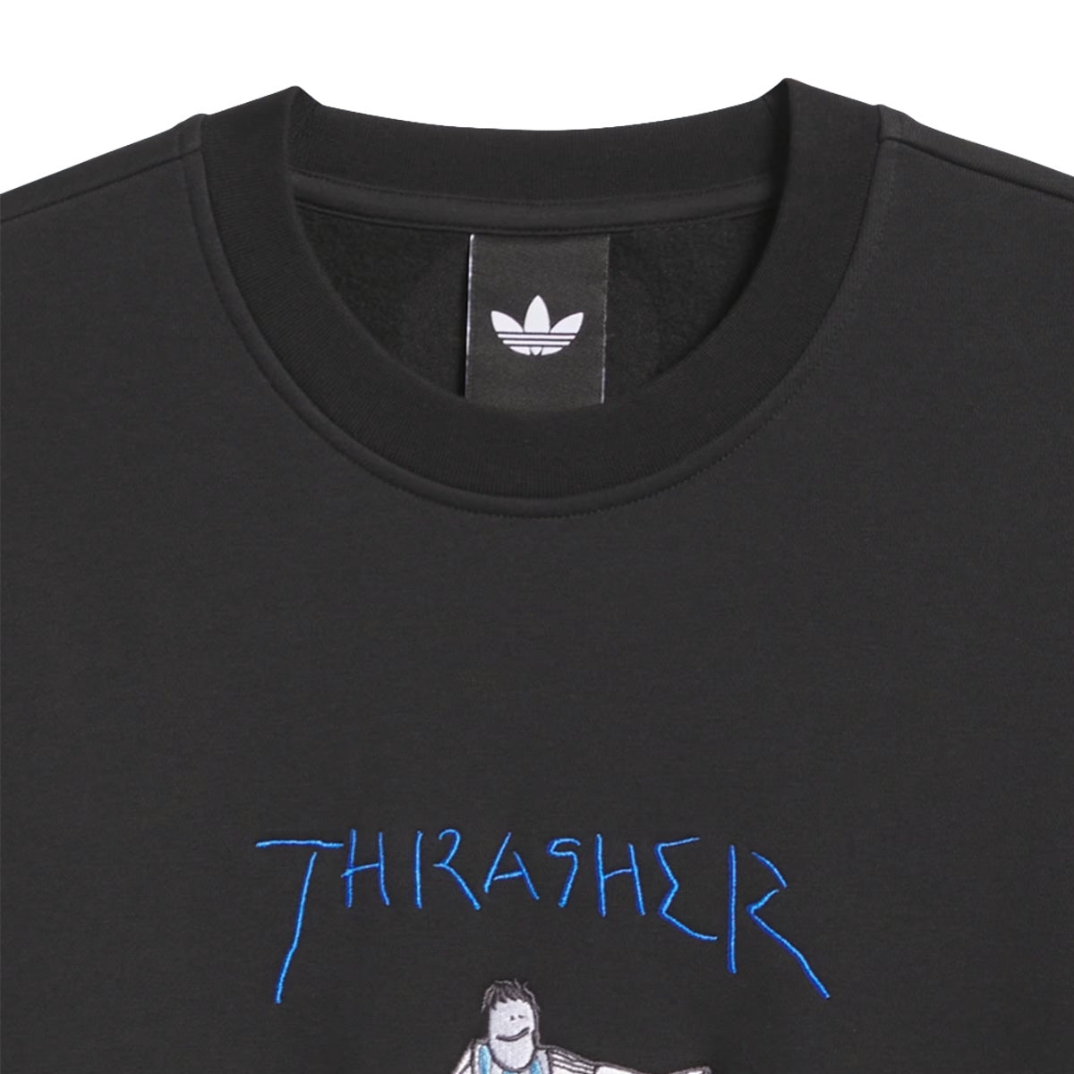 + Argentina x Thrasher Crewneck Sweatshirt 'Black'