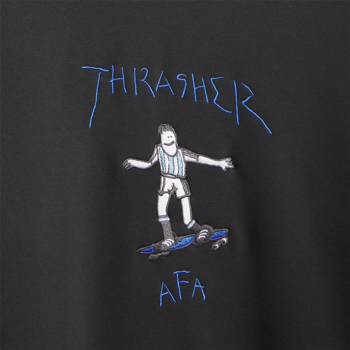 + Argentina x Thrasher Crewneck Sweatshirt 'Black'