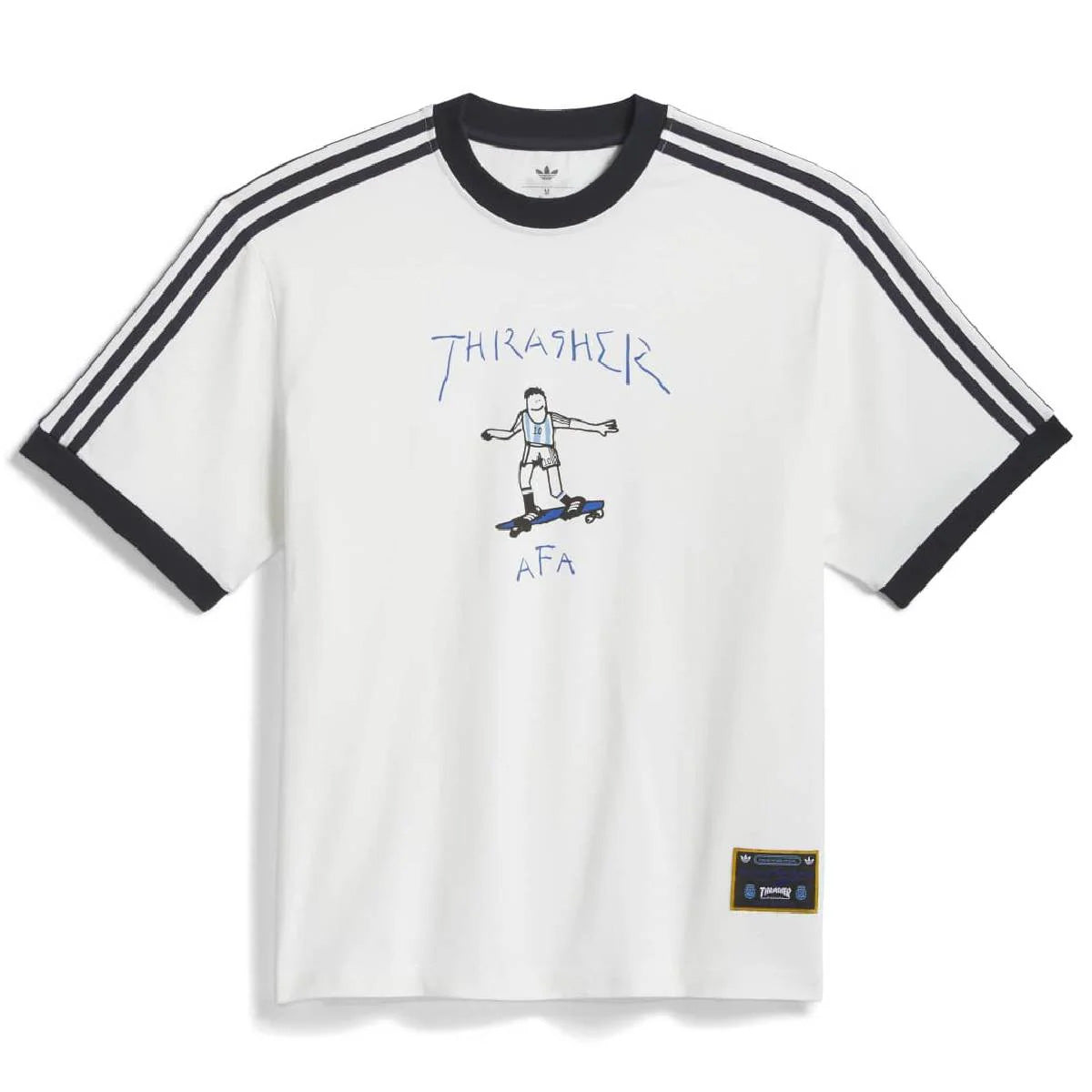 + Thrasher + Argentina Gonz Ringer T-Shirt 'Core White'