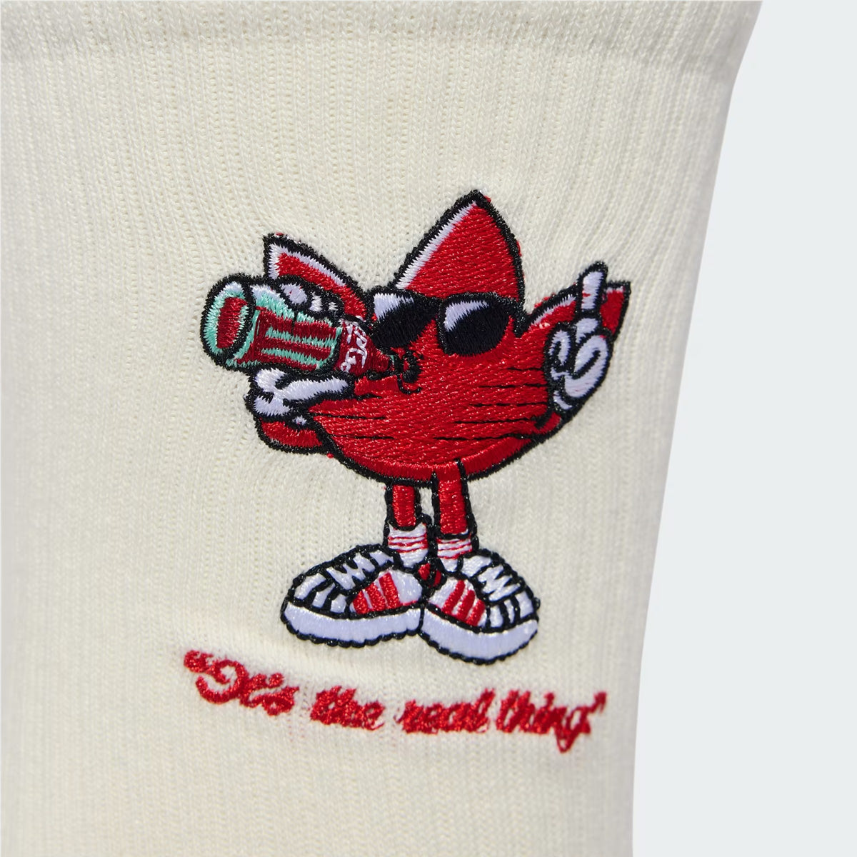 '+ COCA-COLA GRAPHIC CREW SOCK 2 PAIR 'Core White / Vivid Red'