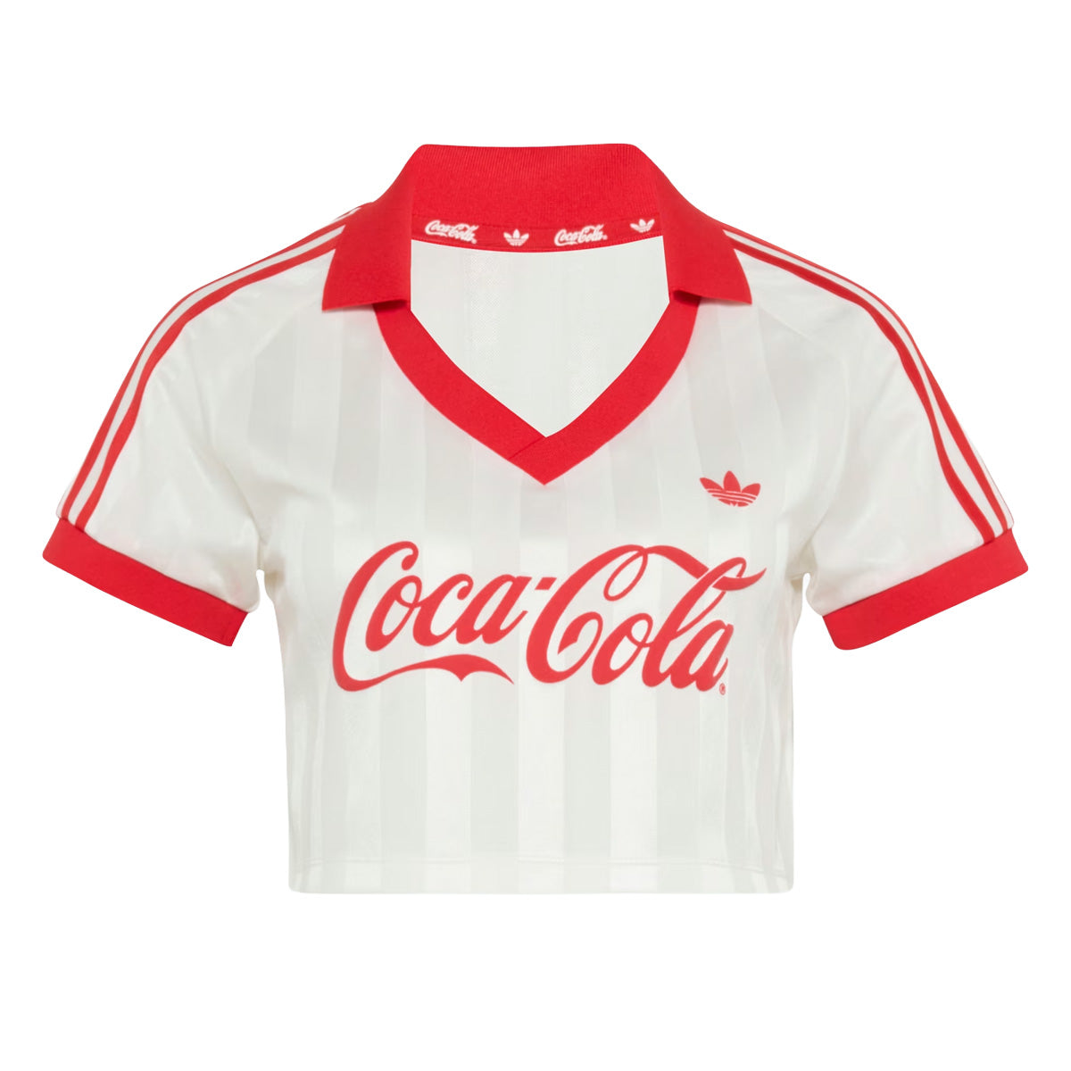 '+ COCA-COLA CROPPED JERSEY 'Core White'