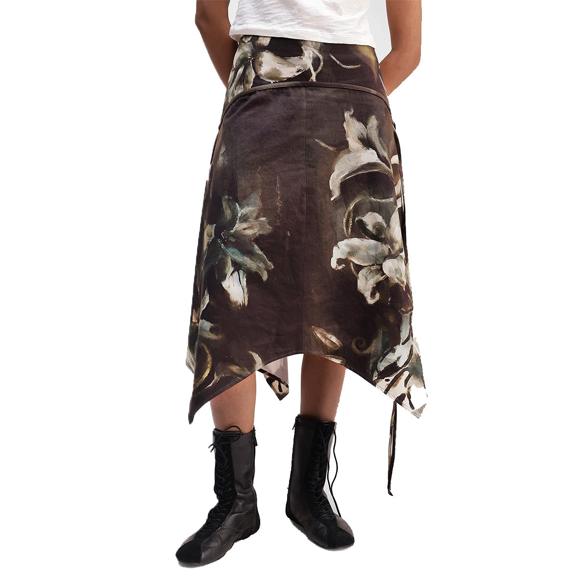Lilies Panelled Skirt