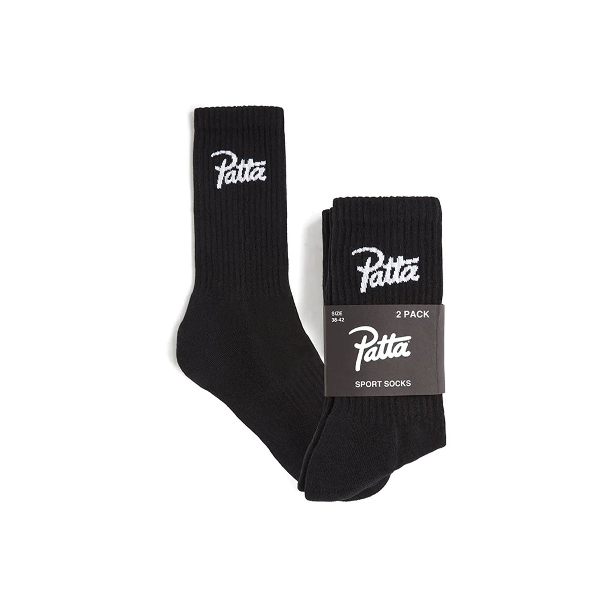 Script Logo Sport Socks 2-Pack 'Black'