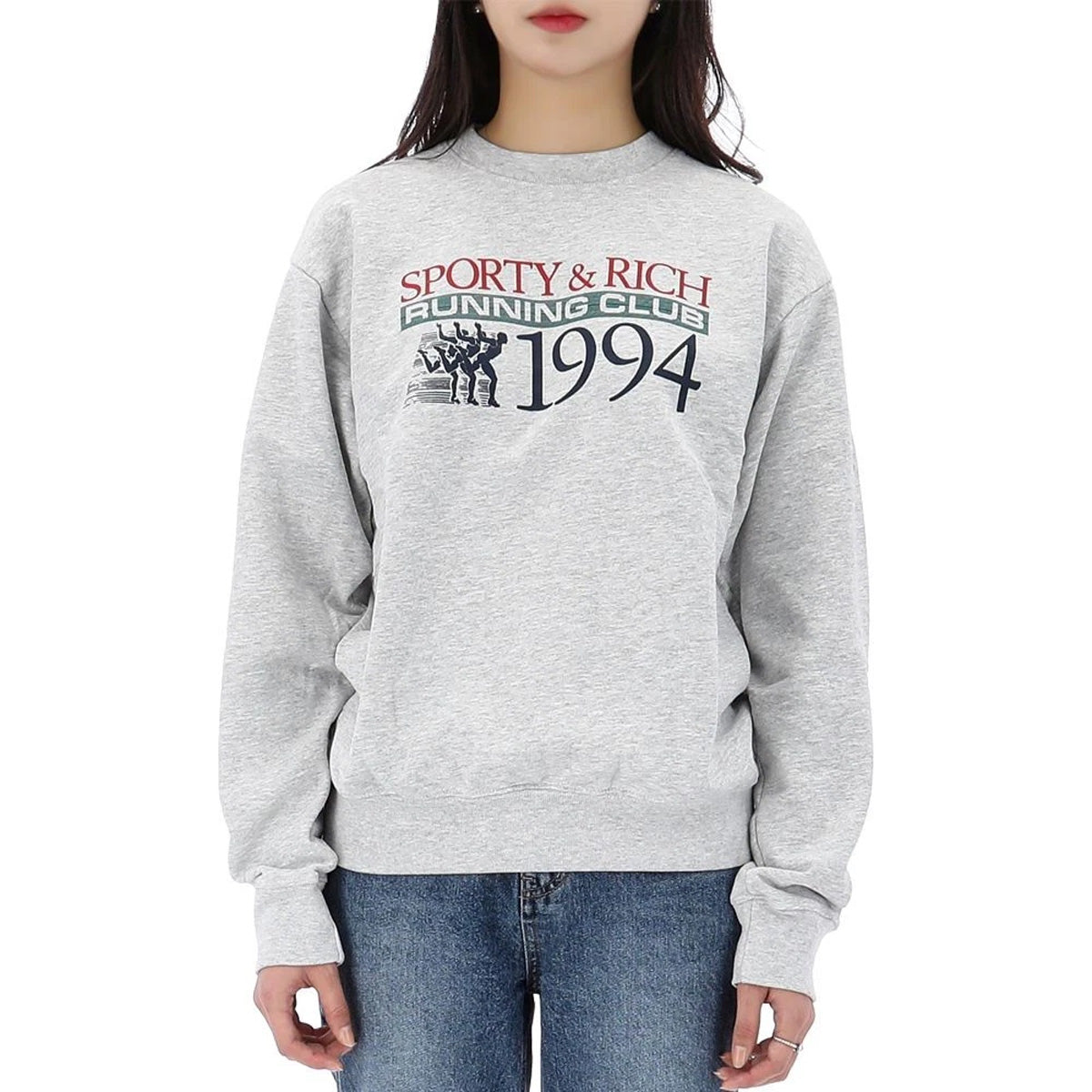 Finish Line Crewneck 'Heather Grey'