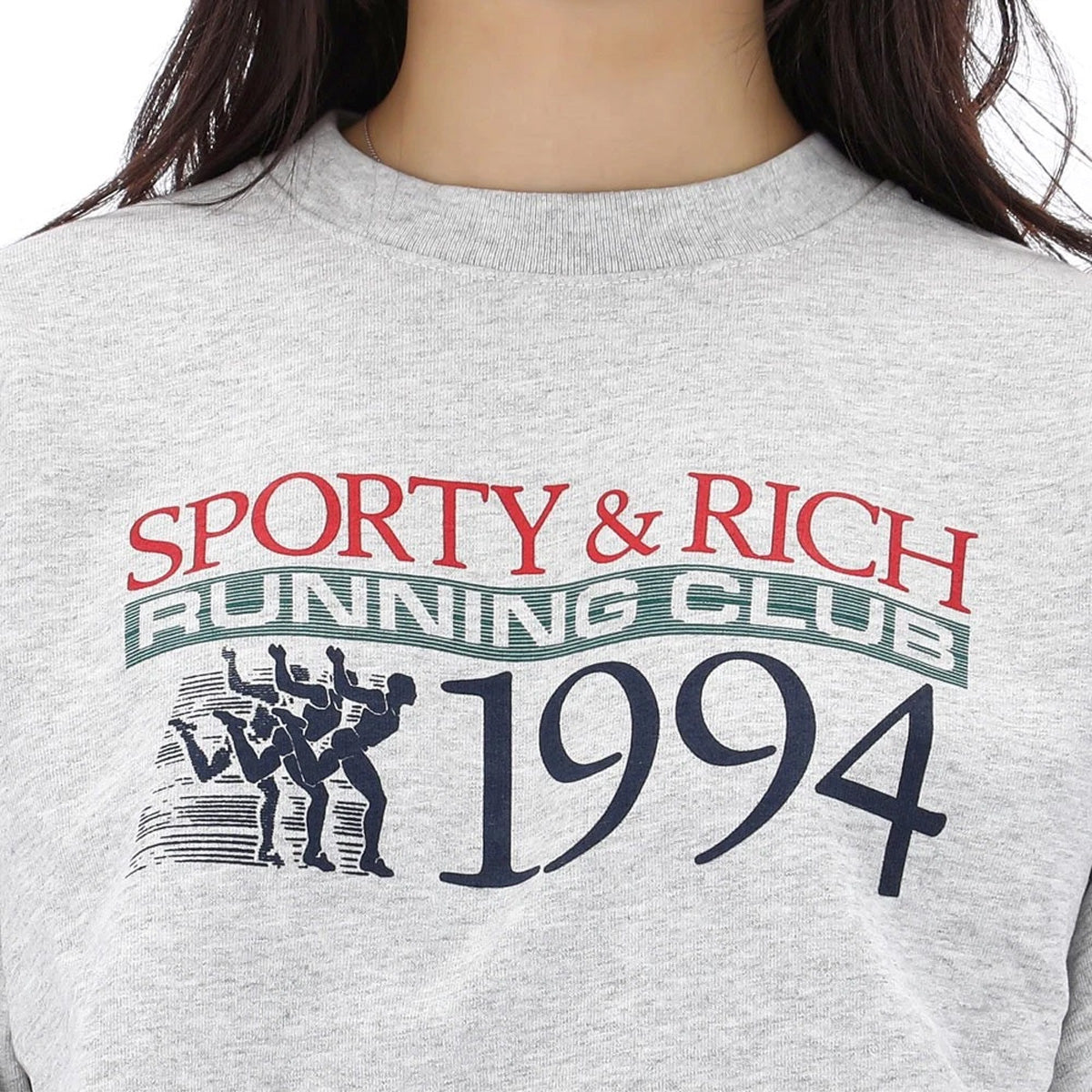Finish Line Crewneck 'Heather Grey'