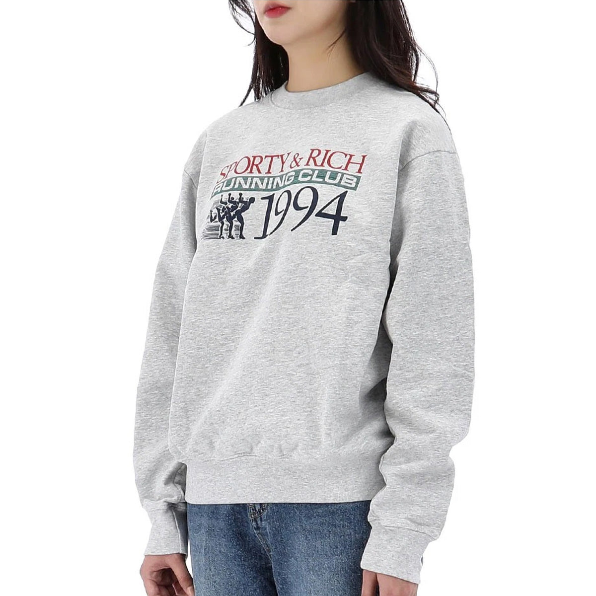 Finish Line Crewneck 'Heather Grey'