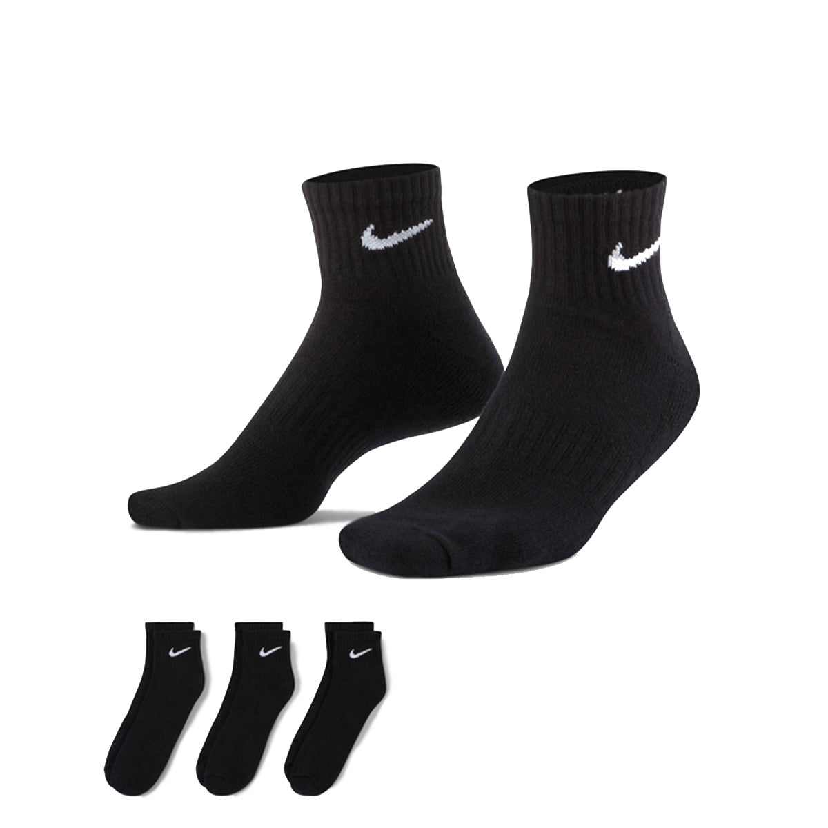 Everyday Cushioned Ankle Socks 'Black'