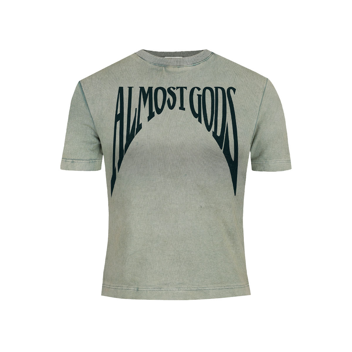 Stonewashed Gothic Baby Tee In Pine