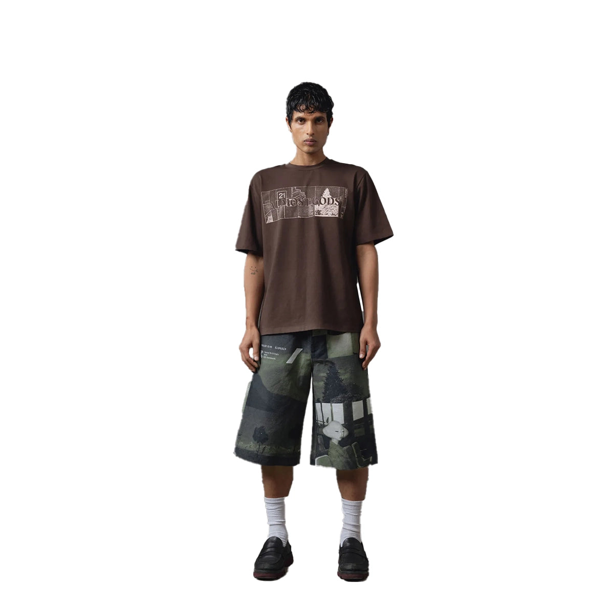 System Relaxed Tee in Brown