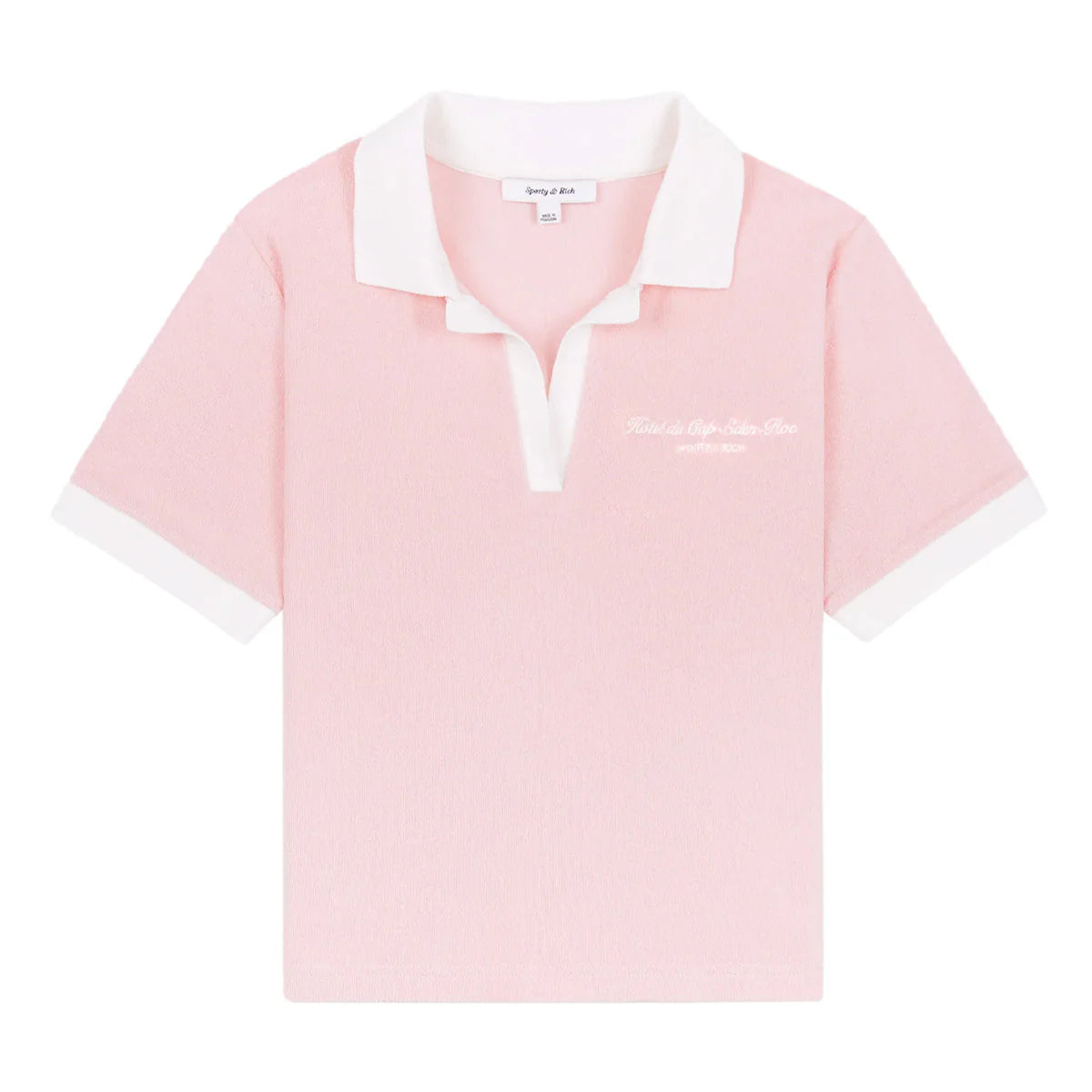 Hotel du Cap Eden-Roc Cursive Terry Polo 'Pink'