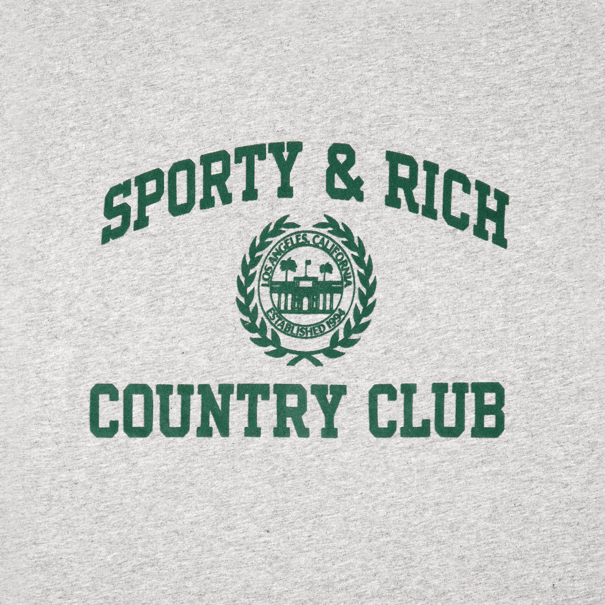 Varsity Crest Ringer Tee 'Heather Grey'
