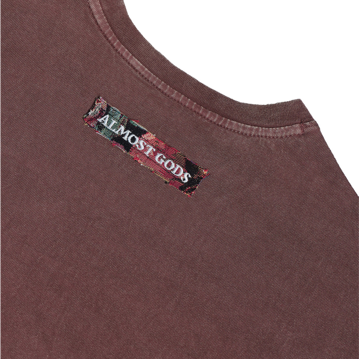 Templar Jacquard Boxy Tee in Plum