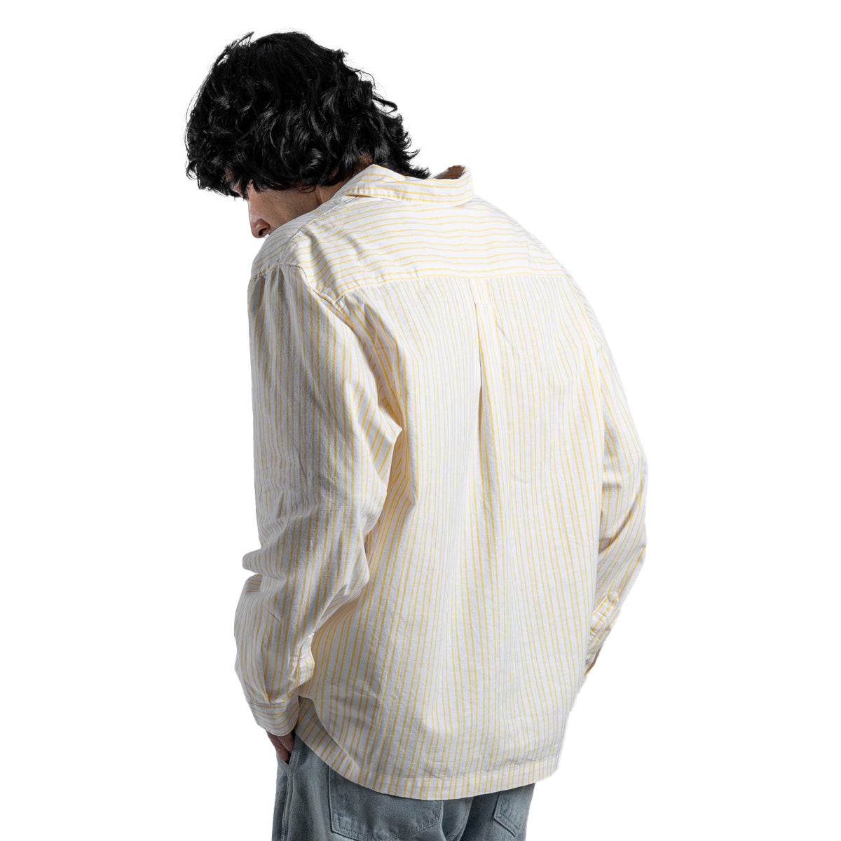 MMQ Men's Half-Zip Relaxed Fit Shirt 'Sunny Yellow'