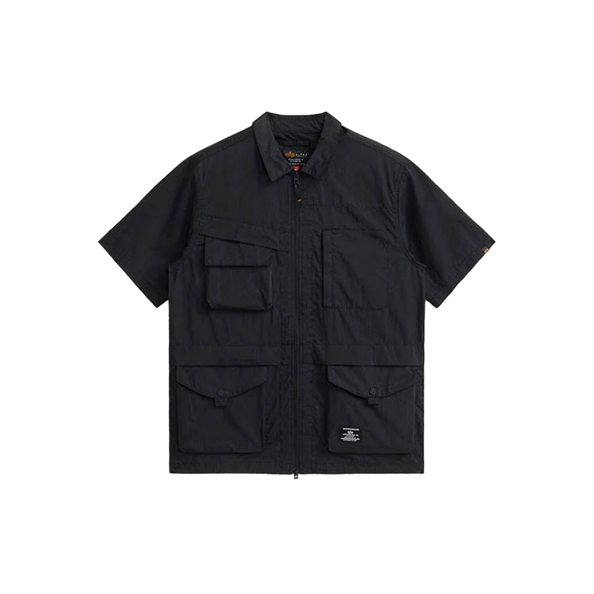 Short Sleeve Multi Pocket Zippere
