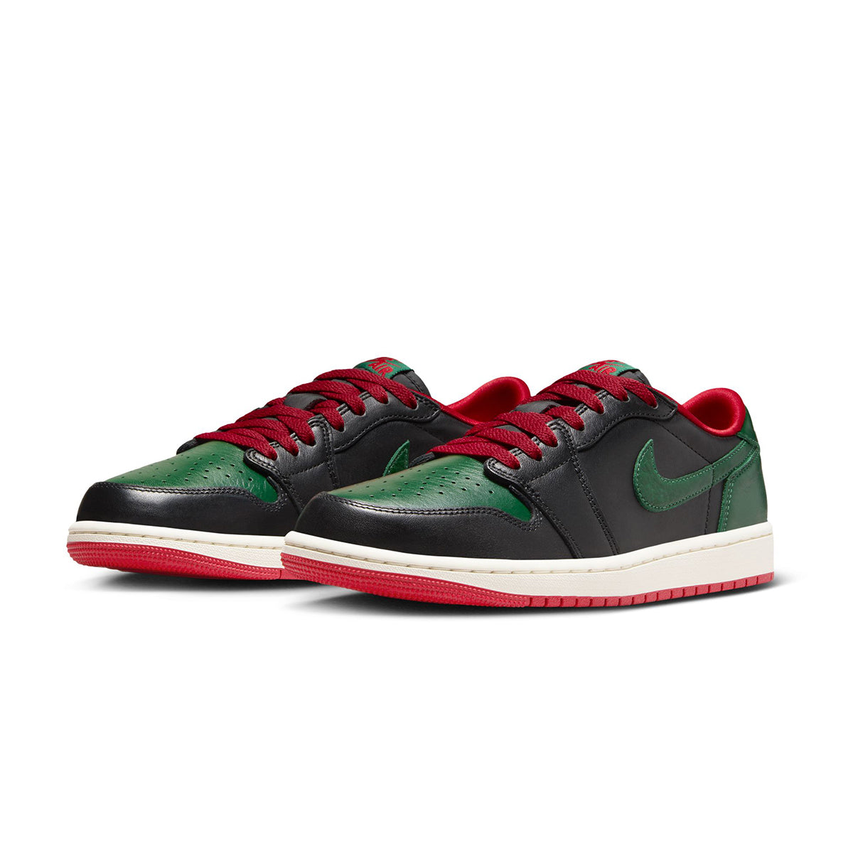 Wmns Jordan 1 Retro Low OG 'Black/Gorge Green'
