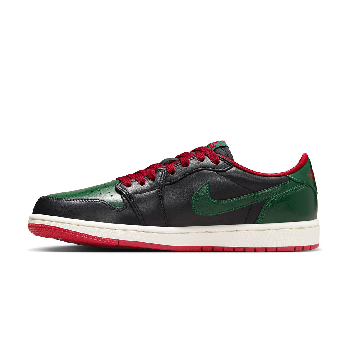 Wmns Jordan 1 Retro Low OG 'Black/Gorge Green'