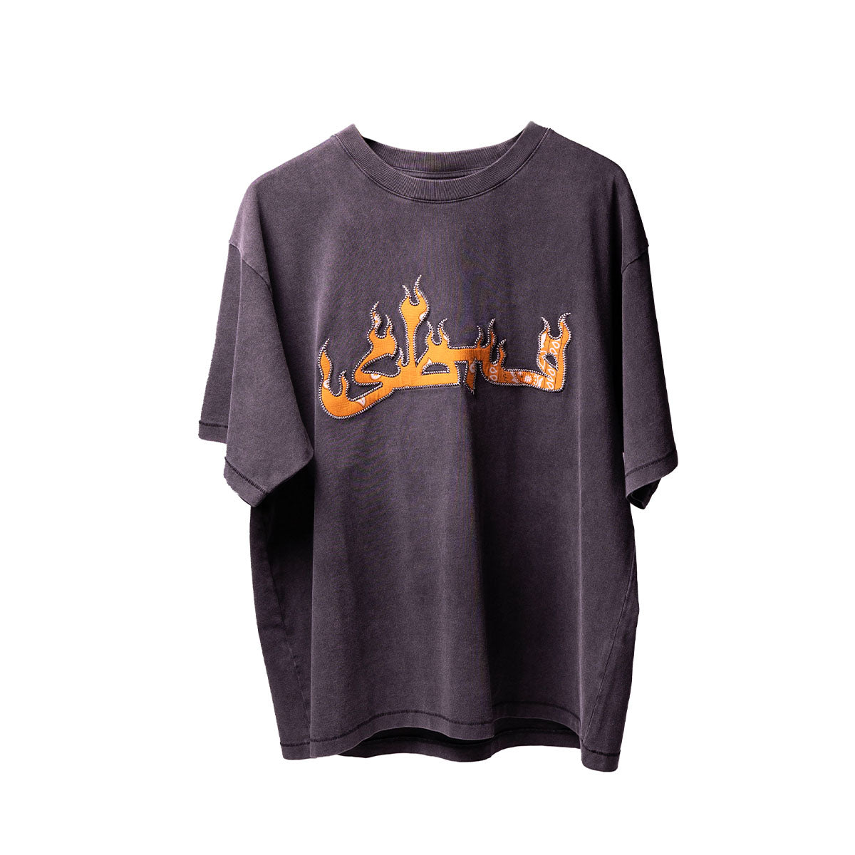 FLAMEZY BANDANA TEE 'BLACK/ORANGE'
