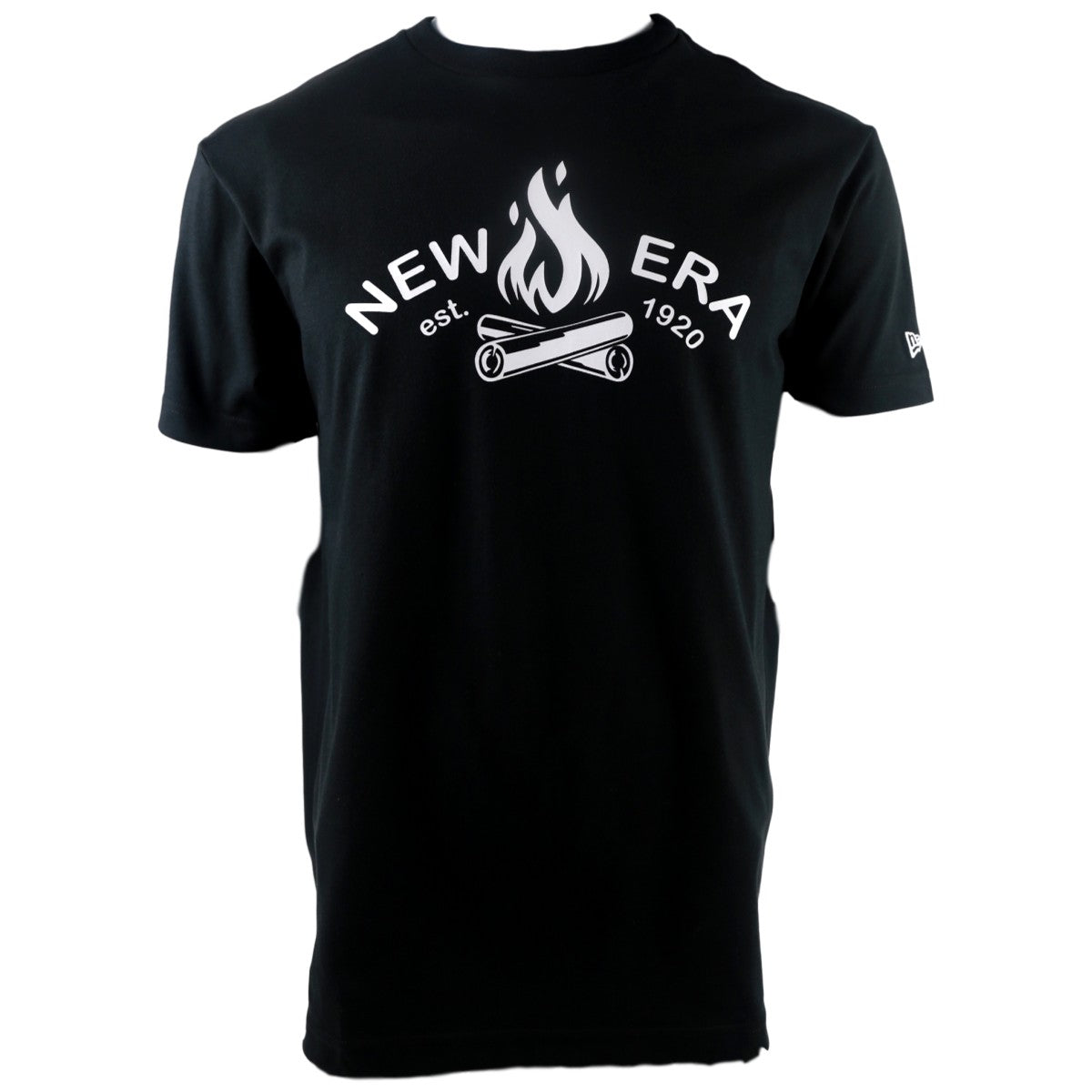 SS TEE OUTDOOR CAMP FIRE BLACK