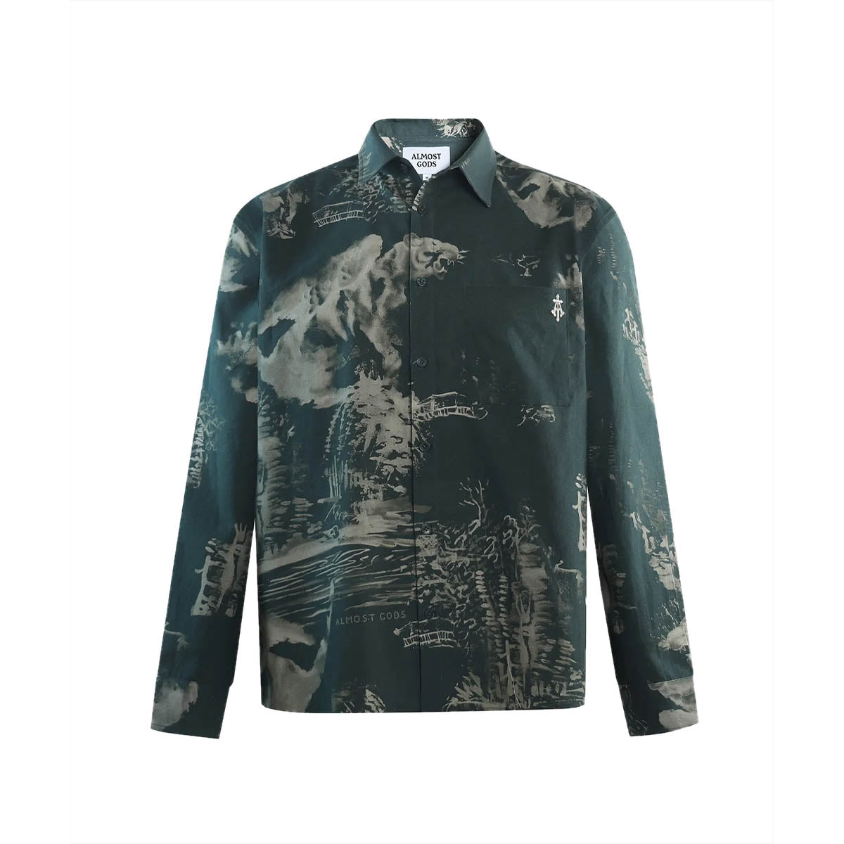 The Terrain Relaxed Shirt in Military Olive