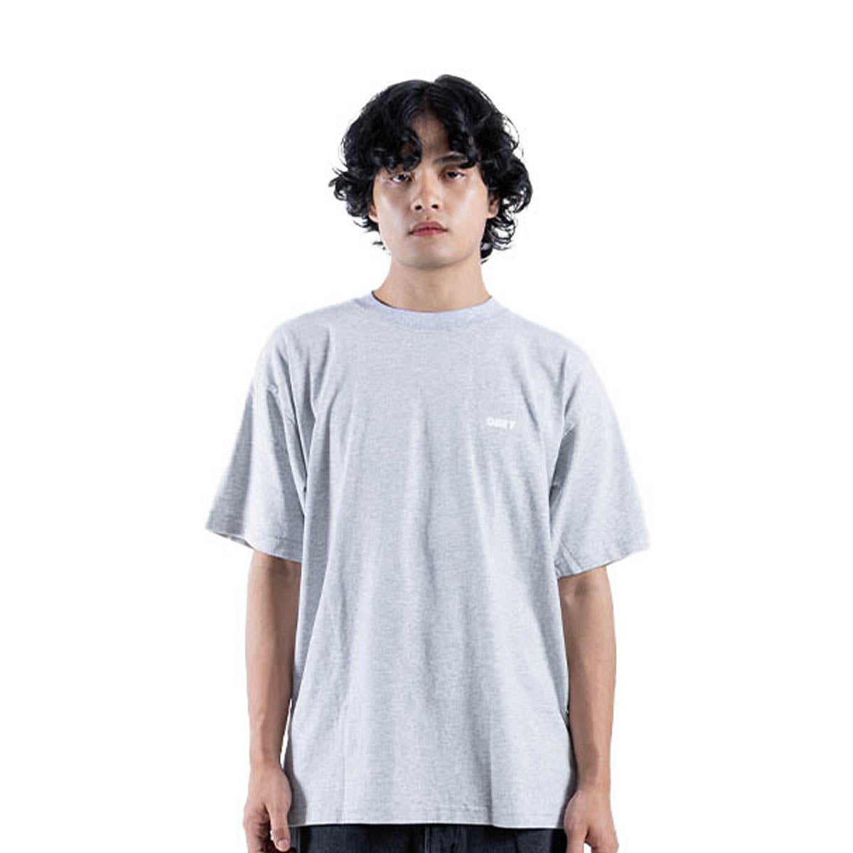 BOLD ICON HEAVYWEIGHT TEE 'HEATHER GREY'