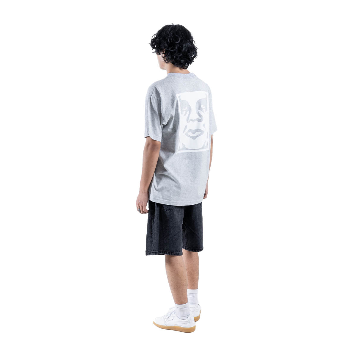 BOLD ICON HEAVYWEIGHT TEE 'HEATHER GREY'