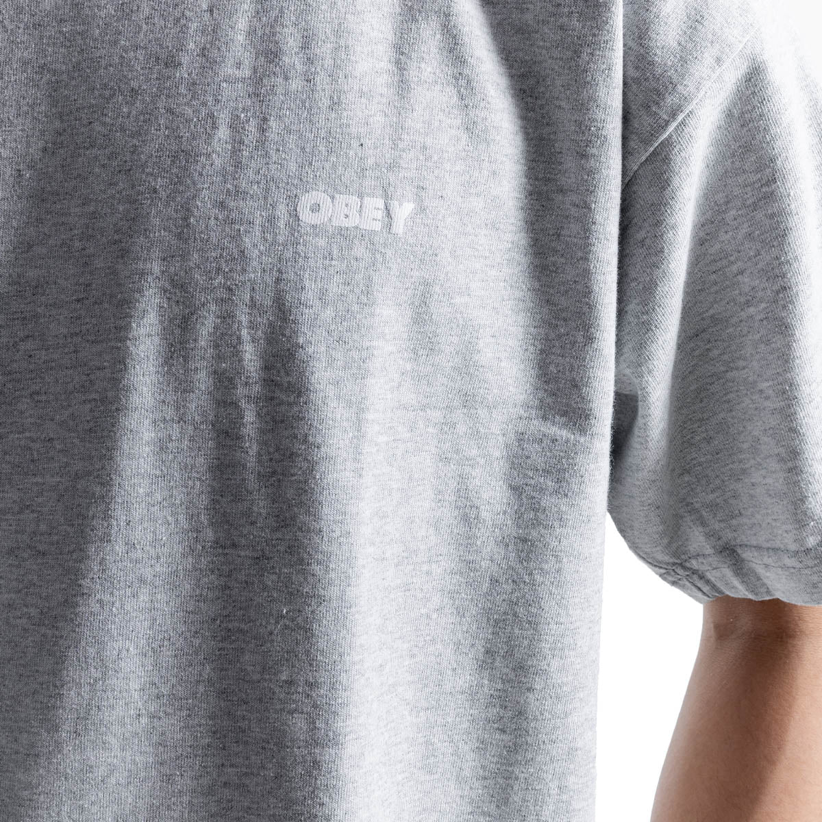 BOLD ICON HEAVYWEIGHT TEE 'HEATHER GREY'
