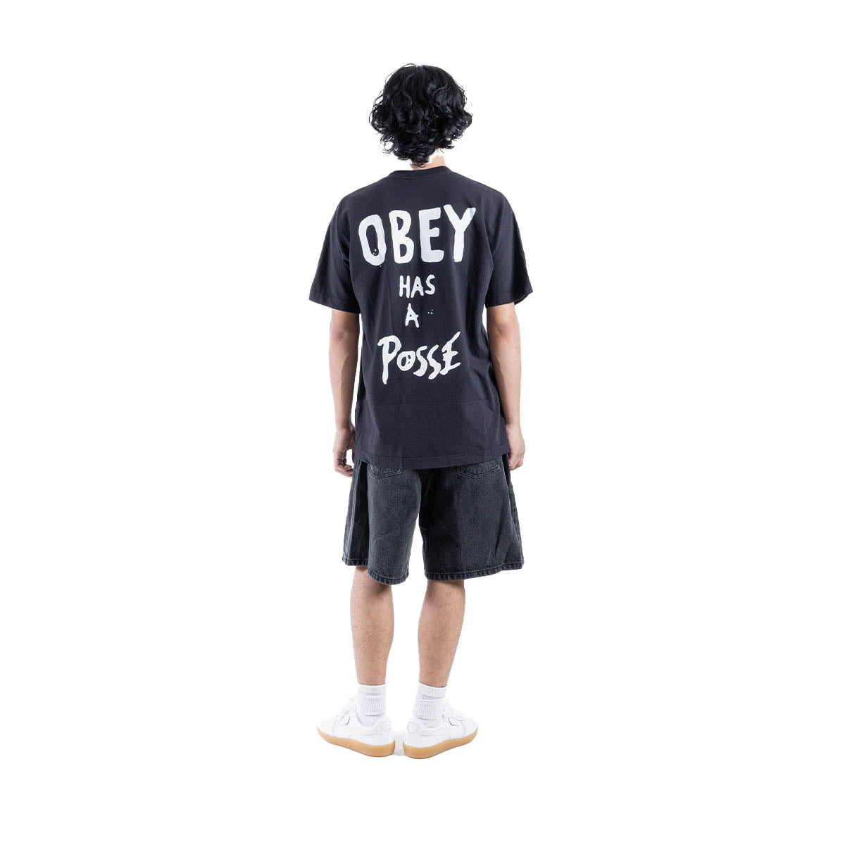 OBEY HAS A POSSE TEE 'VINTAGE BLACK'