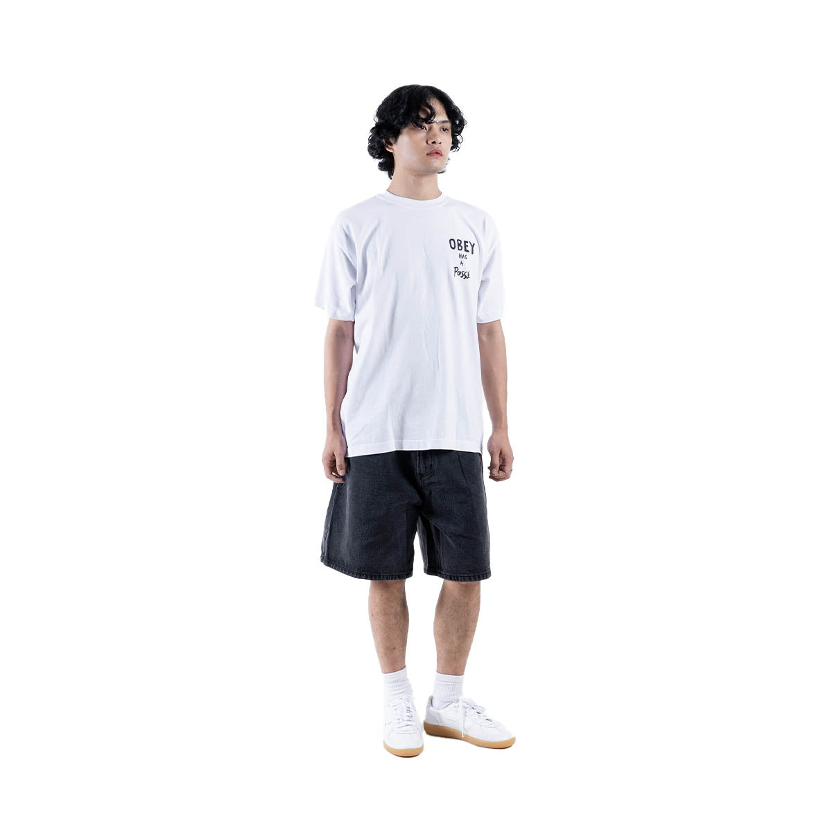 OBEY HAS A POSSE TEE 'WHITE'