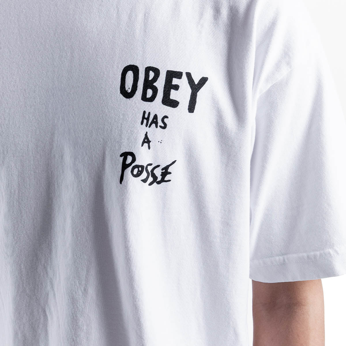 OBEY HAS A POSSE TEE 'WHITE'