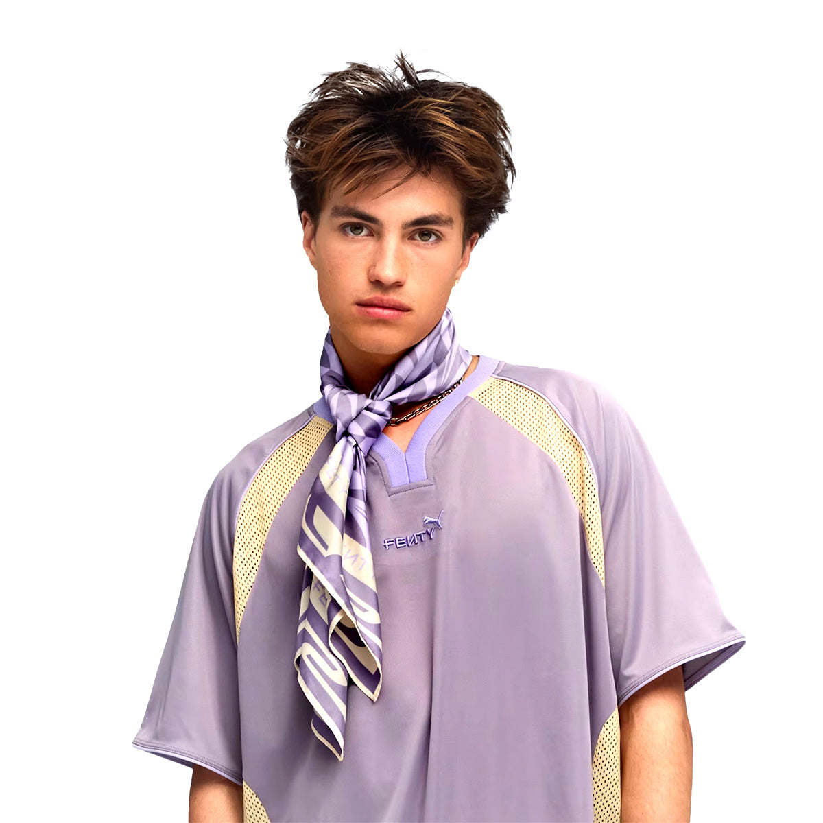 + FENTY Scarf Pale Plum-Alpine Snow