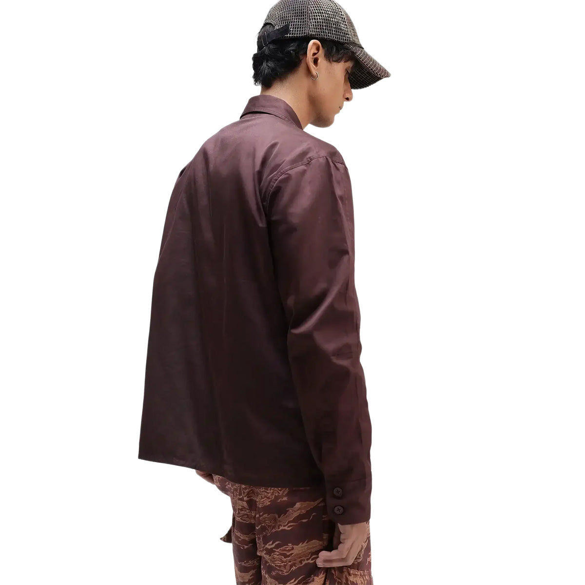 Military Overshirt in Rust