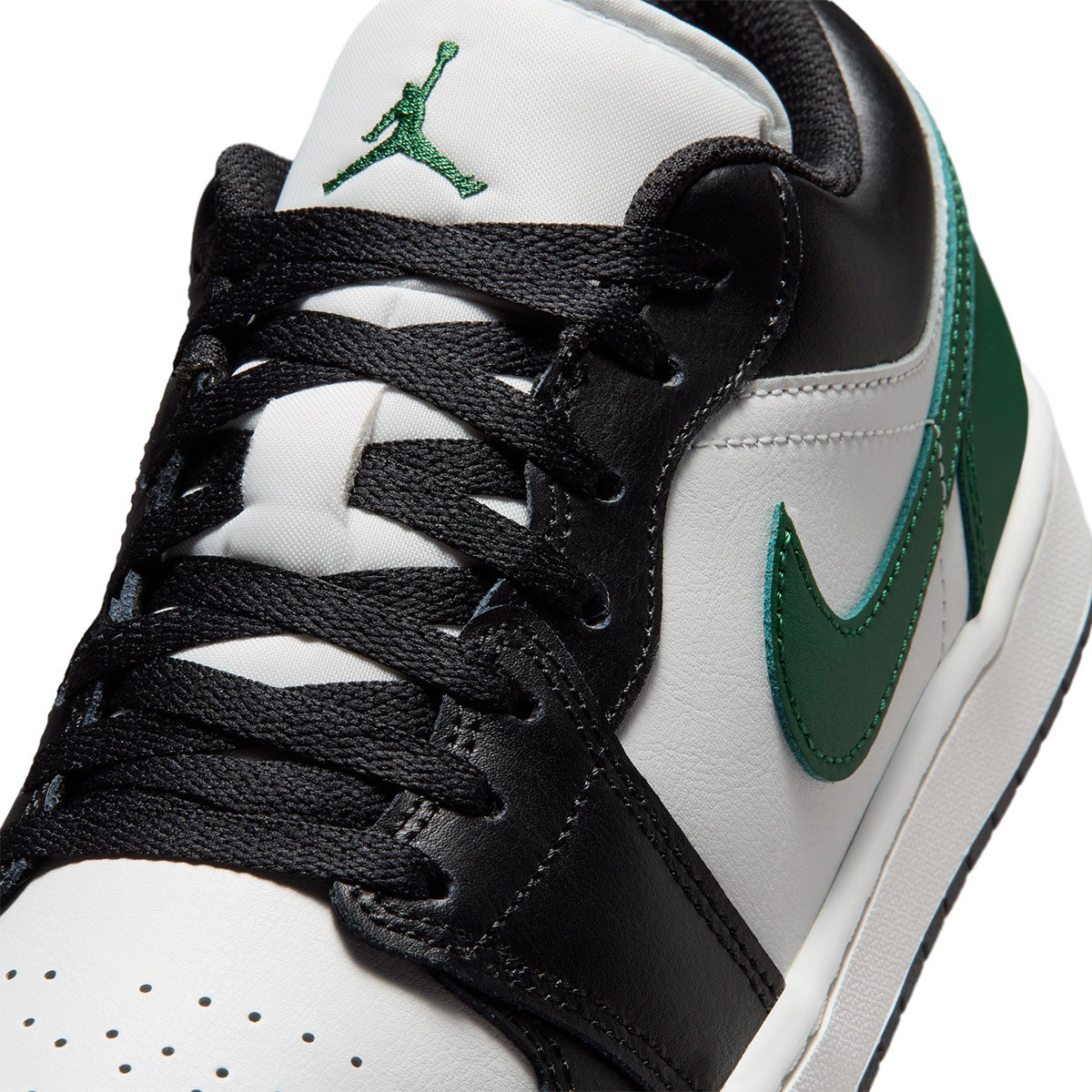 Air Jordan 1 Low 'BLACK/SUMMIT WHITE/GORGE GREEN'