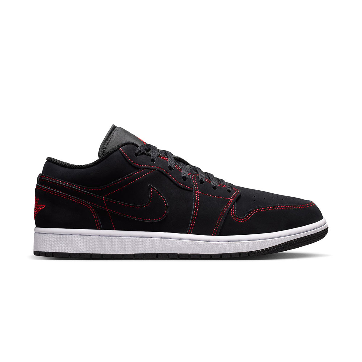 Air Jordan 1 Low 'BLACK/UNIVERSITY RED/WHITE'