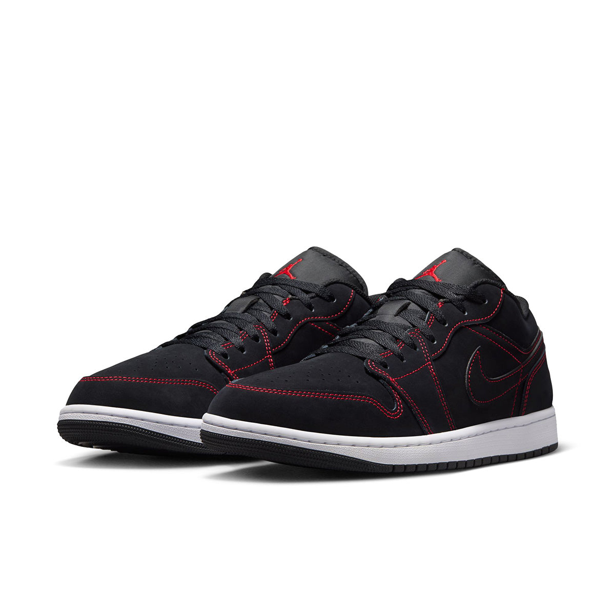 Air Jordan 1 Low 'BLACK/UNIVERSITY RED/WHITE'