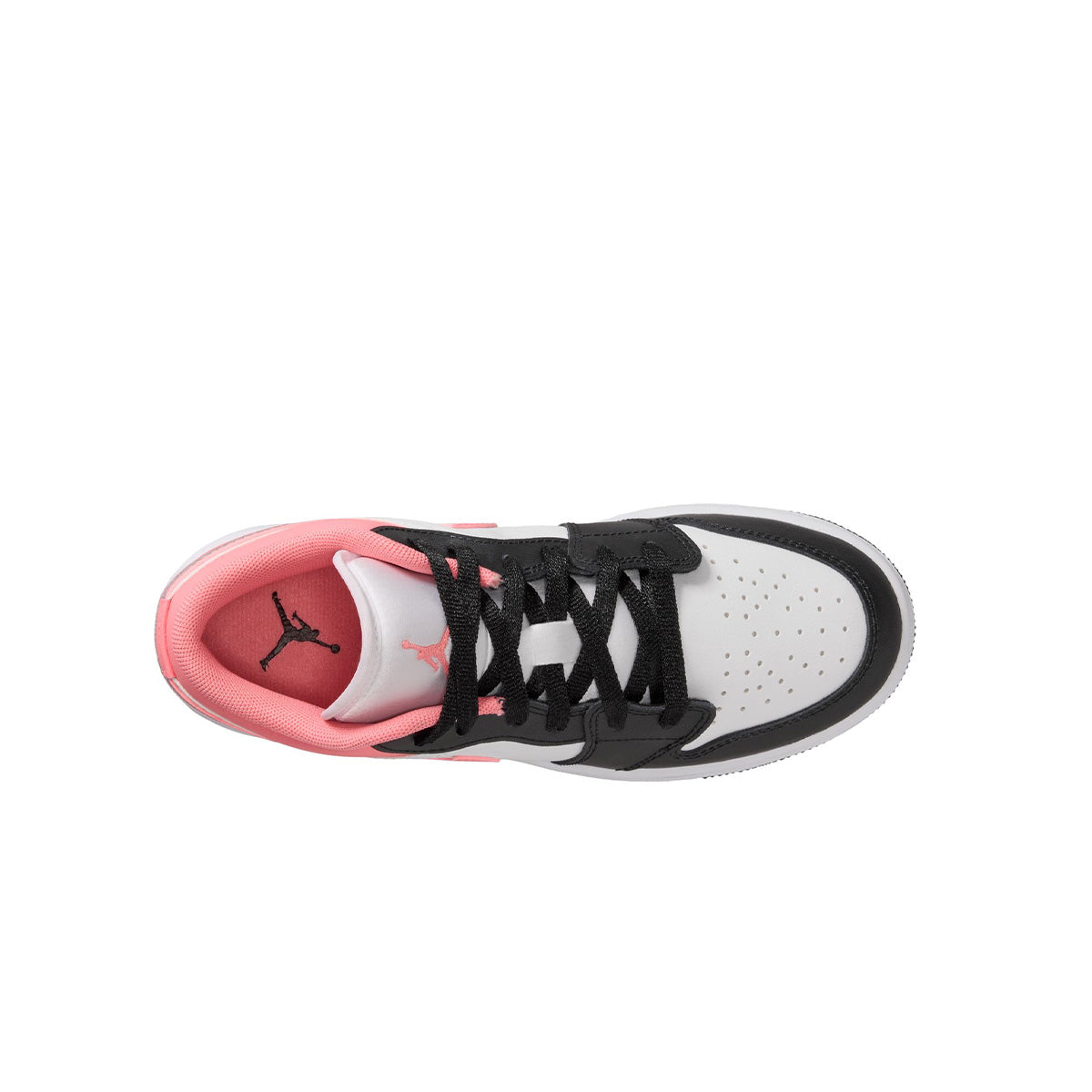 Air Jordan 1 Low GS 'BLACK/PINK GAZE-WHITE'