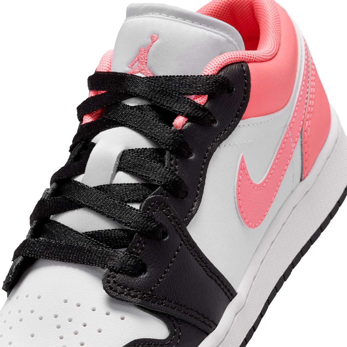 Air Jordan 1 Low GS 'BLACK/PINK GAZE-WHITE'