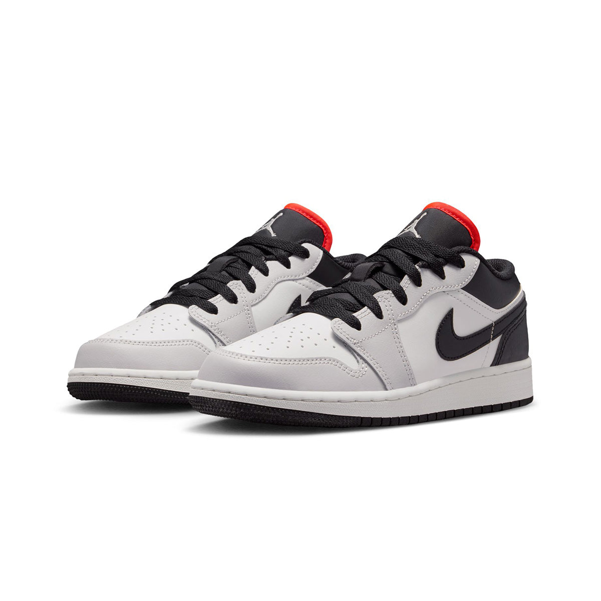 Air Jordan 1 Low Grade School 'BLACK/BLACK/SUMMIT WHITE/INFRARED 23'