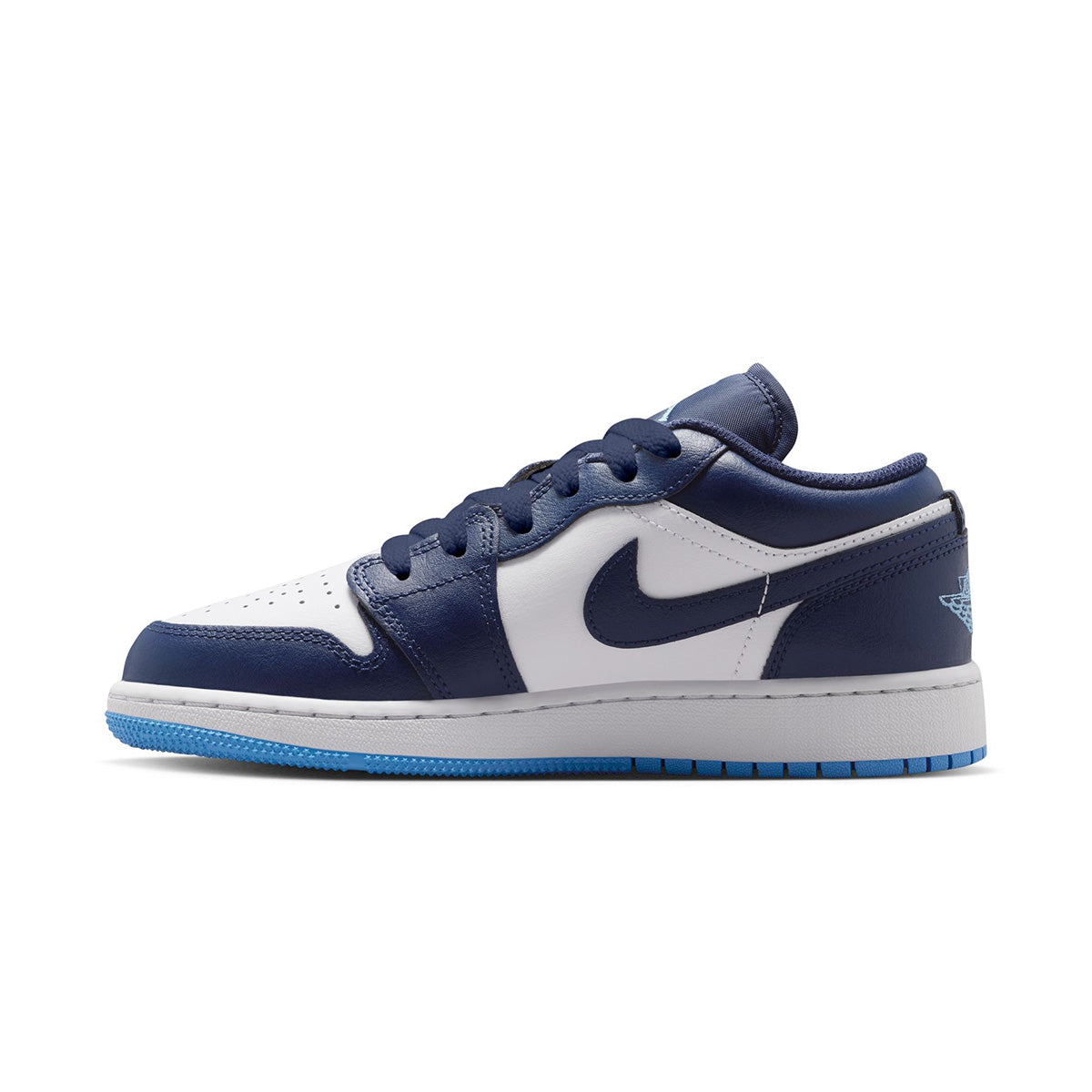 Air Jordan 1 Low Grade School 'MIDNIGHT NAVY/UNIVERSITY BLUE/WHITE'