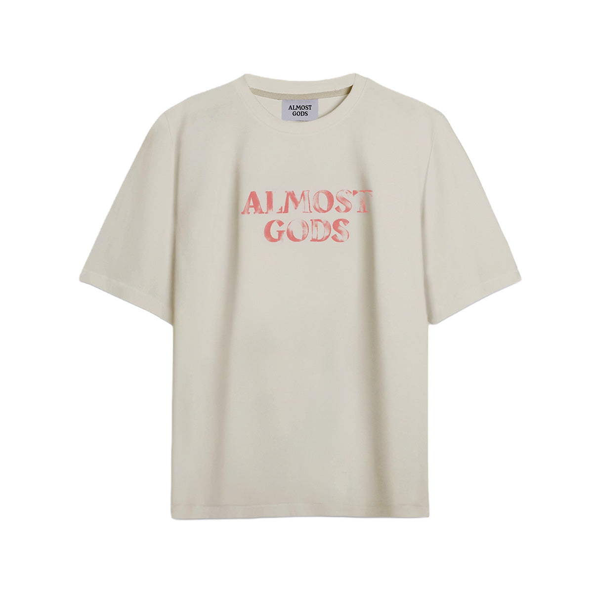 Logo Tee in Off White