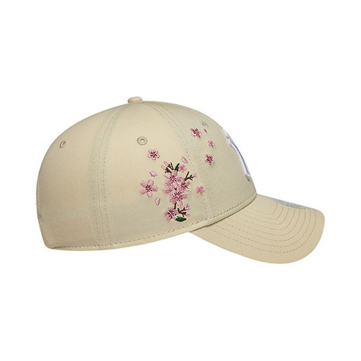 New York Yankees Womens MLB Floral Icon Cream 9FORTY Adjustable Cap