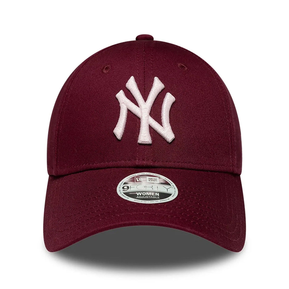New York Yankees MLB Women's Metallic Logo 9FORTY Strapback 'Dark red'